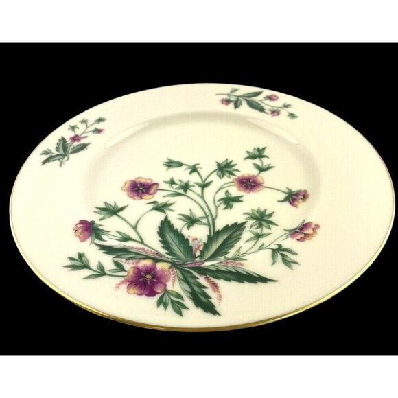 Lenox China Country Garden W302 Replacement Dinner Plate 10 3/4" Cream Gold Trim - Picture 2 of 12